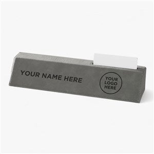 Personalized Logo Leatherette Nameplate - 46809