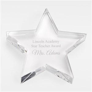Personalized Logo Crystal Star Paperweight  Keepsake - 46819