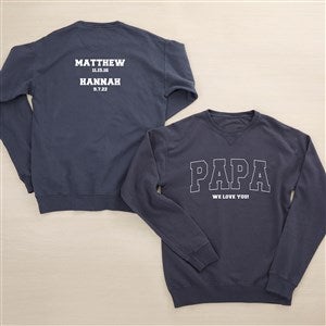 His Roster Personalized 2-Sided Hanes® Adult ComfortWash™ Sweatshirt - 46829-CWS