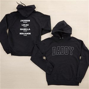 His Roster Personalized 2-Sided Hanes® Adult Hooded Sweatshirt - 46829-BS