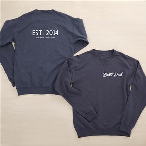 Dad Life Personalized 2-Sided Hanes® Adult ComfortWash™ Sweatshirt - 46836-CWS