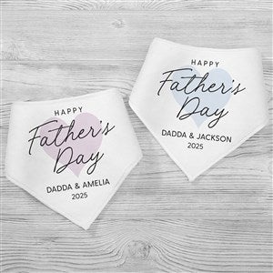 Our First Fathers Day Personalized Bandana Bibs- Set of 2 - 46838-BB
