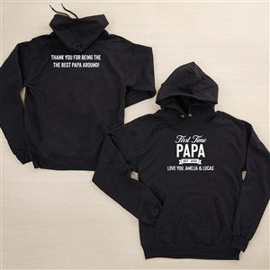 First Time Grandpa Personalized 2-Sided Hanes® Adult Hooded Sweatshirt - 46841-BS
