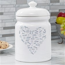 Blooming Heart Personalized Cookie Jar - 46902