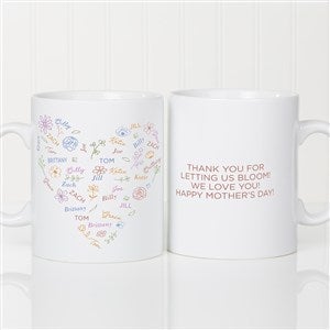 Blooming Heart Personalized 30 oz. Oversized Coffee Mug - 46904