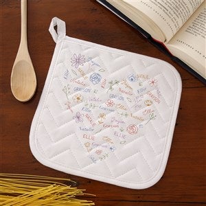 Blooming Heart Personalized Potholder - 46913-P