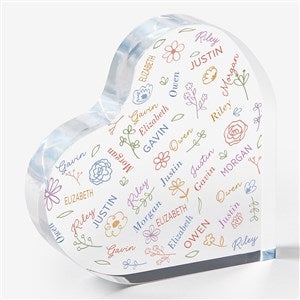 Blooming Heart Personalized Colored Heart Keepsake - 46918