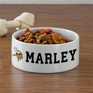 NFL Minnesota Vikings Personalized Dog Bowl- Large - 46944-L