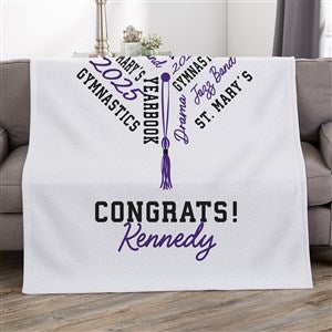 Repeating School Memories Personalized 50x60 Sweatshirt Blanket - 46962-SW