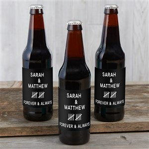 Anniversary Tally Personalized Beer Bottle Labels - 46971