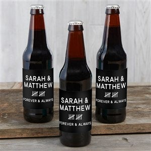 Anniversary Tally Personalized Beer Bottle Labels - 46971