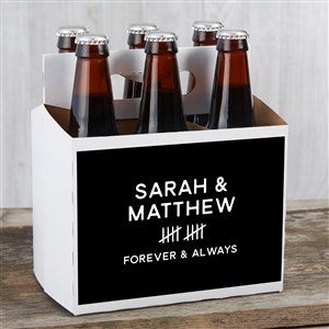 Anniversary Tally Personalized Beer Bottle Carrier - 46971-C