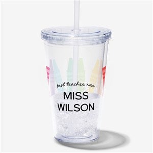 Color Crayon Personalized 17 oz. Acrylic Insulated Tumbler - 46993