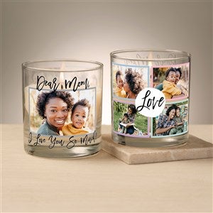 Love Photo Collage Personalized 8oz Glass Candle - 46997