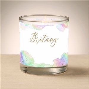 Birthstone Color Personalized 8oz Glass Candle - 46999
