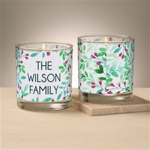 Spring Floral Personalized 8oz Glass Candle - 47013
