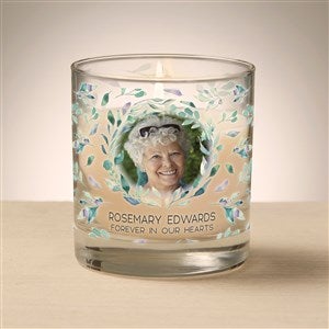 Serene Memorial Personalized 8oz Glass Candle - 47020