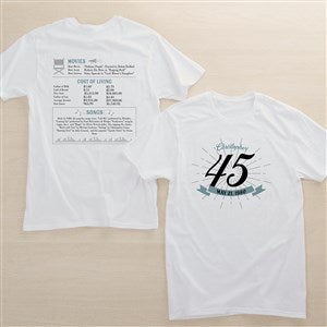Historical Birthday Personalized Hanes® Adult T-Shirt - 47056-AT