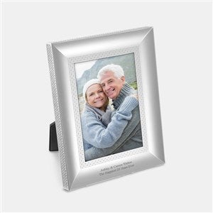 Engraved Waterford Lismore Diamond Silver 5x7" Frame - 47087