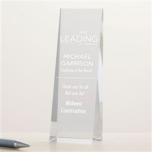 Engraved Inspirational Employee Slanted Vertical Award - 47175