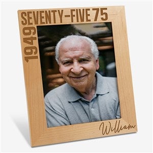 Timeless Birthday Personalized Frame- 8 x 10 - 47232-L