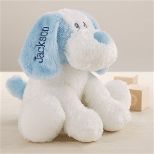 Embroidered Plush Puppy - Blue - 47234-B