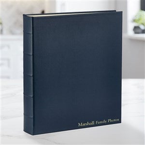 Personalized Large Three-Ring Album-Navy - 47315D-N