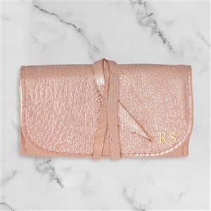 Personalized Small Jewelry Roll-Rose Gold - 47323D-RG