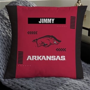 NCAA Arkansas Razorbacks Classic Personalized 18" Throw Pillow - 47347-L