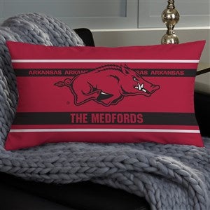 NCAA Arkansas Razorbacks Classic Personalized Lumbar Throw Pillow - 47347-LB