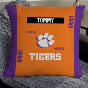 NCAA Clemson Tigers Classic Personalized 18" Throw Pillow - 47350-L