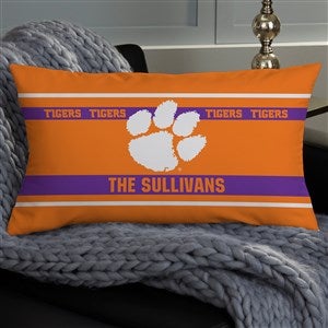 NCAA Clemson Tigers Classic Personalized Lumbar Throw Pillow - 47350-LB