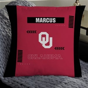 NCAA Oklahoma Sooners Classic Personalized 18" Throw Pillow - 47368-L