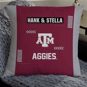 NCAA Texas A&M Aggies Classic Personalized 18" Throw Pillow - 47371-L