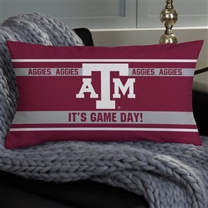 NCAA Texas A&M Aggies Classic Personalized Lumbar Throw Pillow - 47371-LB