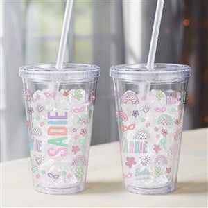 Barbie™ Sweet Vibes Personalized 17 oz. Insulated Acrylic Tumbler - 47390