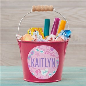 Barbie™ Sweet Vibes Personalized Mini Treat Bucket-Pink - 47397-P