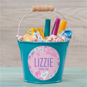Barbie™ Sweet Vibes Personalized Mini Treat Bucket-Turquoise - 47397-T