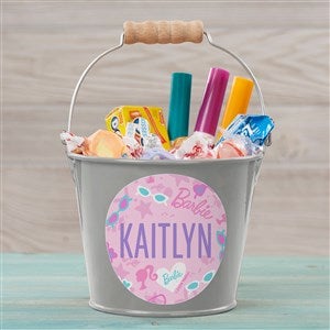 Barbie™ Sweet Vibes Personalized Mini Treat Bucket-Silver - 47397-S