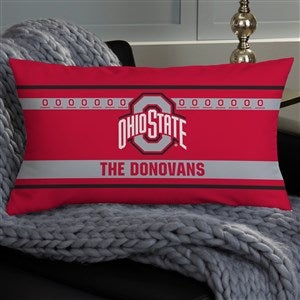 NCAA Ohio State Buckeyes Classic Personalized Lumbar Throw Pillow - 47410-LB