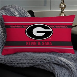 NCAA Georgia Bulldogs Classic Personalized Lumbar Throw Pillow - 47411-LB