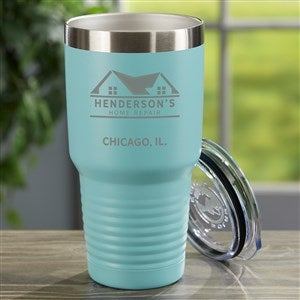Personalized Logo 30 oz. Vacuum Insulated Stainless Steel Tumbler - Teal - 47414-T