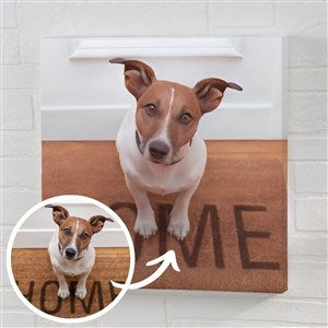 Cartoon Your Pet Portrait Personalized Photo Canvas Print - 16 x 16 - 47419-MS