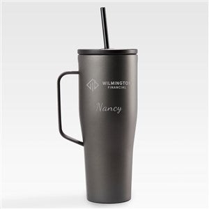 Personal Logo Corkcicle 30oz Cold Cup with Handle- Grey - 47443-CGR