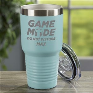 Game Mode Personalized 30 oz. Stainless Steel Tumbler- Teal - 47463-T
