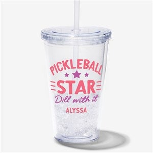 Pickleball Personalized 17 oz. Acrylic Insulated Tumbler - 47510