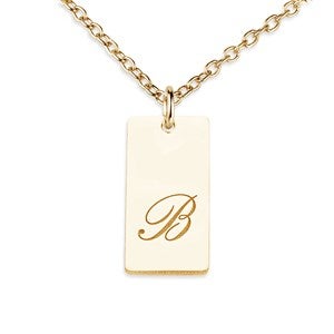 Personalized Dainty Initial Pendant - Gold - 47518D-GP