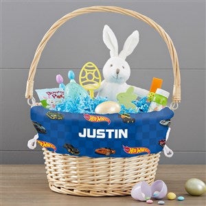 Hot Wheels™ Personalized Natural Easter Basket with Folding Handle - 47524-N