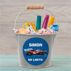 Hot Wheels Personalized Metal Treat Bucket - Silver - 47529-S