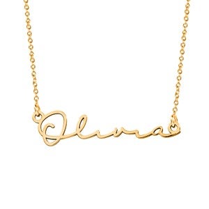 Personalized Minimalist Script Name Necklace - Gold - 47533D-GP